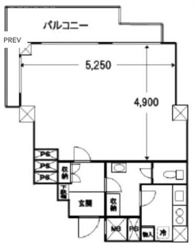 南青山リハイム805 間取り図