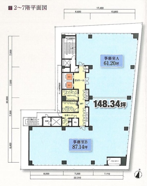 FORECAST市ヶ谷3F 間取り図