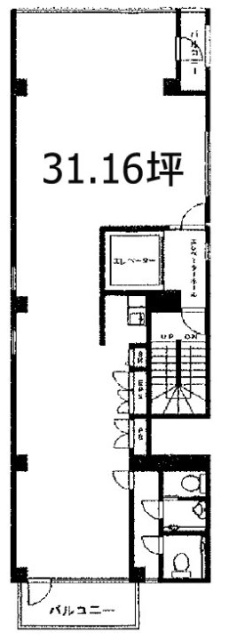 龍公亭ビル4F 間取り図