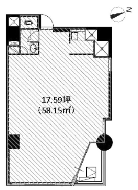 八丁堀21853F 間取り図