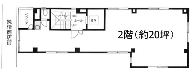 レインボービル2F 間取り図