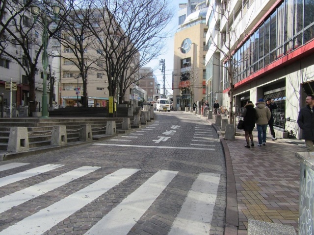 グリーンコート麻布十番ビル ビル前面道路