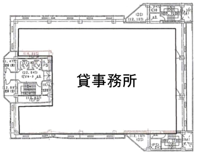 日本赤十字社ビル6F 間取り図