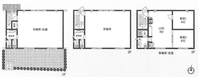 シャンプラージュ南青山ビル1F 間取り図