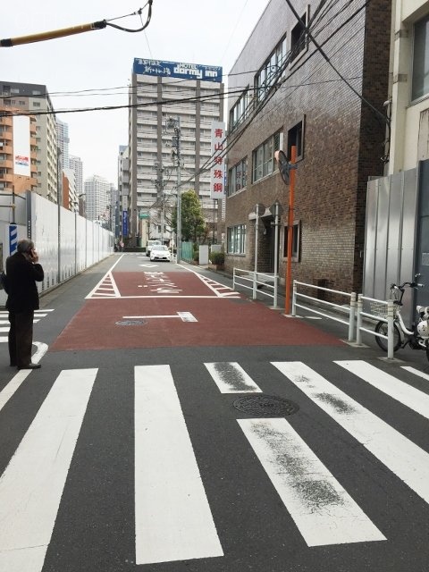 八丁堀第2プラレールビル ビル前面道路