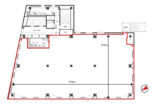 ダイヤモンドビル8F 間取り図