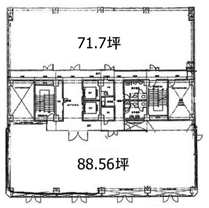 朝日生命川崎ビル6F 間取り図