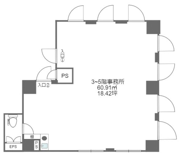 エスペランサ神田神保町Ⅲ4F 間取り図