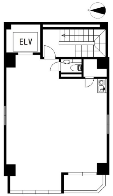 イラーレ麻布十番ビル8F 間取り図