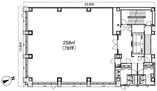 SPP銀座ビル7F 間取り図
