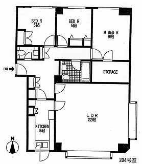 シェ麻布2F 間取り図