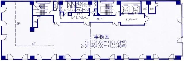 西新橋第一法規ビル401 間取り図