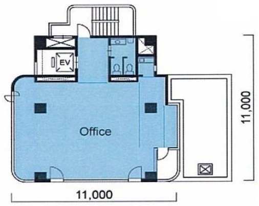 宇佐美大森ビル9F 間取り図