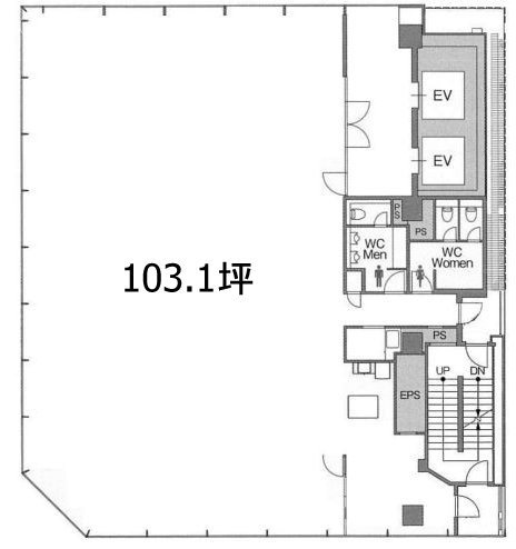 サクセス銀座7ビル2F 間取り図