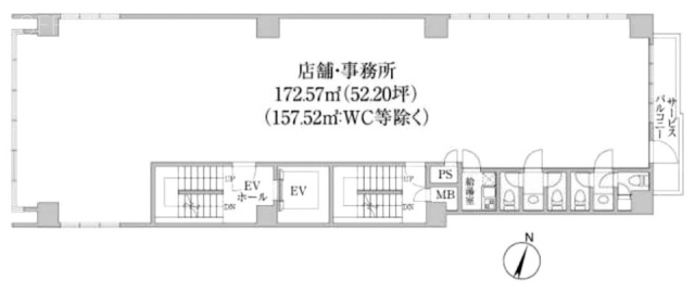 三恵ビル5F 間取り図