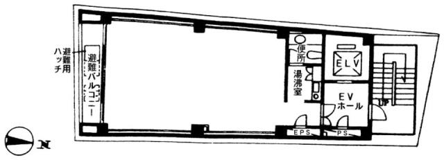 SKロイヤルビル5F 間取り図