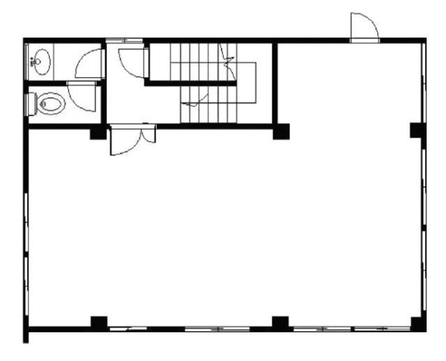 若草ビルB館2F 間取り図