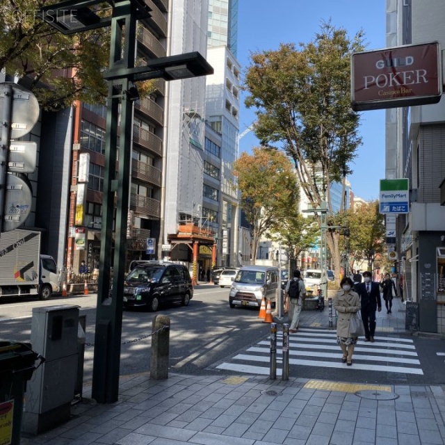 長島第一ビル ビル前面道路