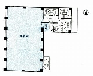 興信(日通住商神田)ビル6F 間取り図