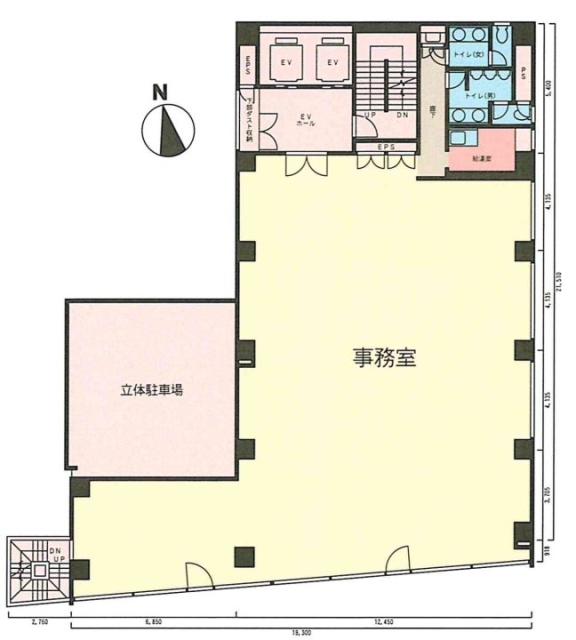 四谷トーセイビル5F 間取り図