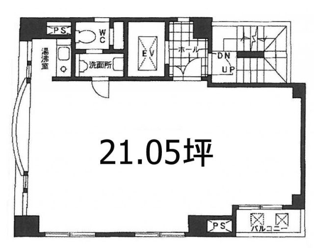 代地田中ビル8F 間取り図