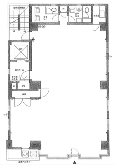 ウエストビル3F 間取り図