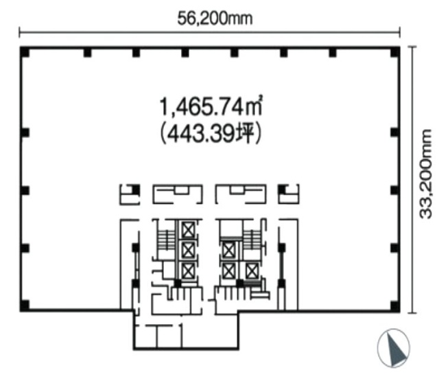 調布サウスゲートビル5F 間取り図