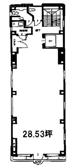 日本橋長岡ビル1F 間取り図