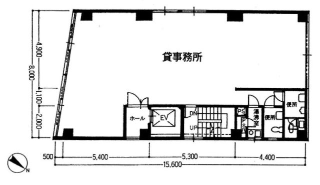 本間ビル3F 間取り図