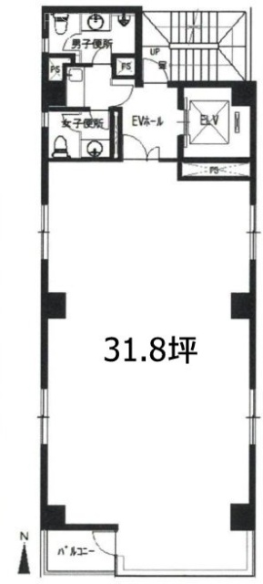 SK美土代町ビル5F 間取り図