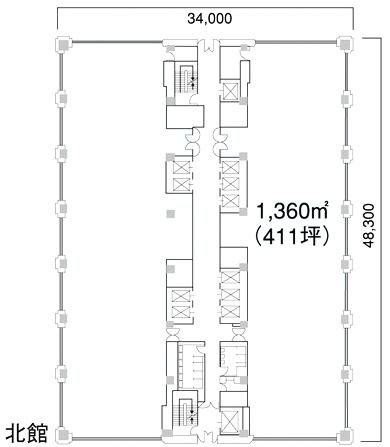 有楽町電気ビル北館11F 間取り図