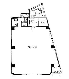芝5ビル6F 間取り図