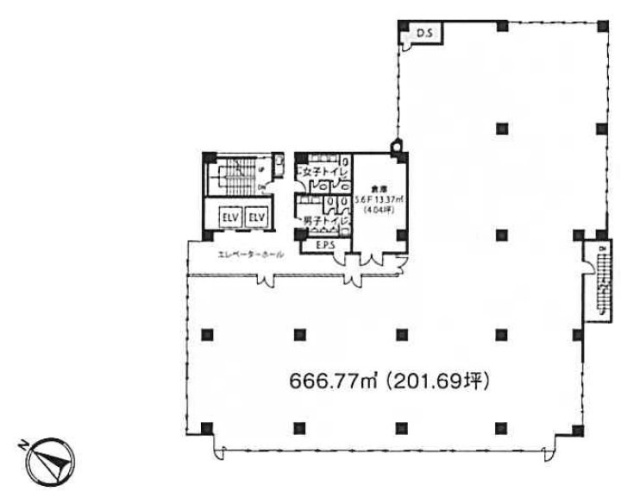 東建長井ビル1F 間取り図