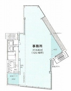 恵比寿エコビル6F 間取り図