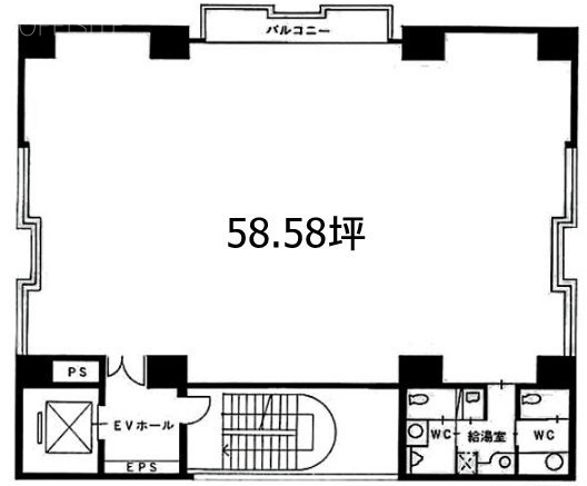 恵比寿幸和ビル6F 間取り図