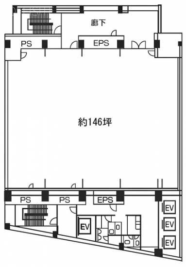 JRE神宮前メディアスクエアビル4F 間取り図