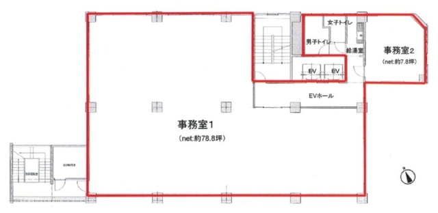 金山ビル8F 間取り図