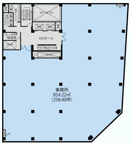 東京建物室町ビル3F 間取り図