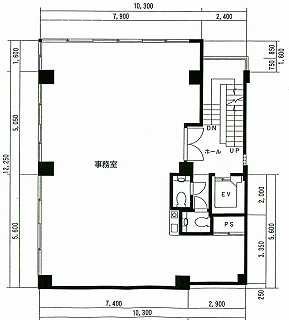 白金TNKビル3F 間取り図