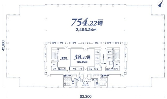 新宿文化クイントビル5F 間取り図