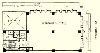 ニュー楓ビル7F 間取り図