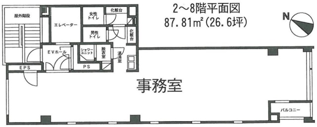 第9堀ビル5F 間取り図