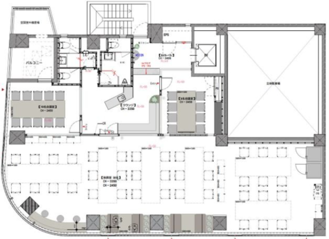 THE CORNER 日本橋人形町1F 間取り図