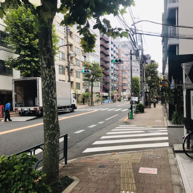 AD高田馬場ビル ビル前面道路