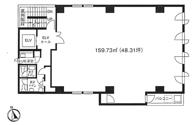 新橋原ビル2F 間取り図