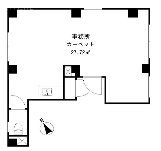 鈴木ビル2F 間取り図