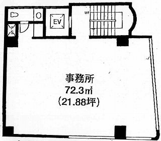半蔵門堀切ビル1F 間取り図
