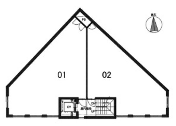 ONE THIRD RESIDENCE大山ビル201 間取り図