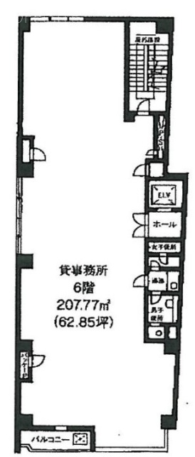 第3朝日ビル3F 間取り図