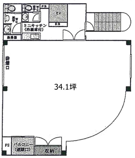 美工本郷ビル8F 間取り図